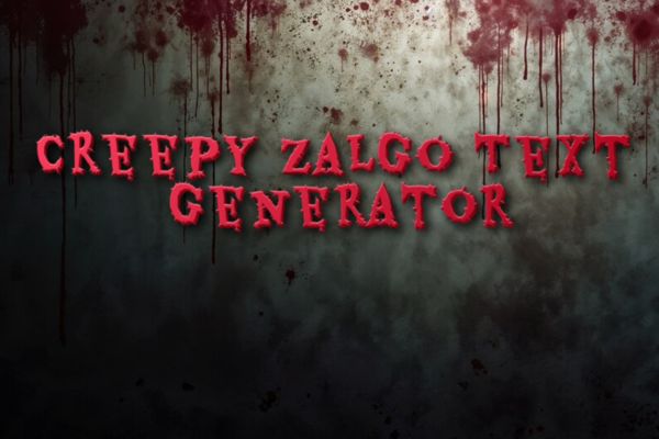 Creepy Zalgo Text Generator image