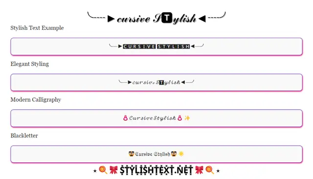 Cursive Text Generator (ⒸⓄⓅ𝐘 ⒶⓝⒹ ⓅⒶร𝓣𝓔)