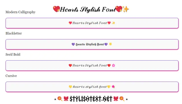 Hearts Between Stylish Font Generator (♥C♥o♥p♥y♥ ♥a♥n♥d♥ ♥P♥a♥s♥t♥e♥)