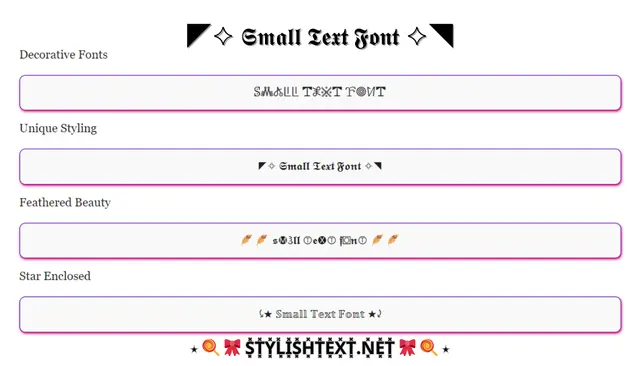 Small Text Font Generator (ℂ𝕠𝕡𝕪 𝕒𝕟𝕕 ℙ𝕒𝕤𝕥𝕖)