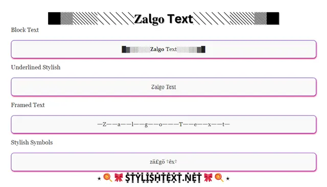 Zalgo Text Generator (𝐂𝔬𝔭𝔶 𝔞𝔫𝔡 𝐏𝔞ⓢт𝔢)